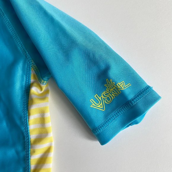 UV Skinz UPF 50+ Rash Guard Stripes and Sun Print size 2T - Picture 5 of 7